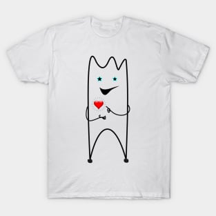 Beautiful flork say i love you T-Shirt